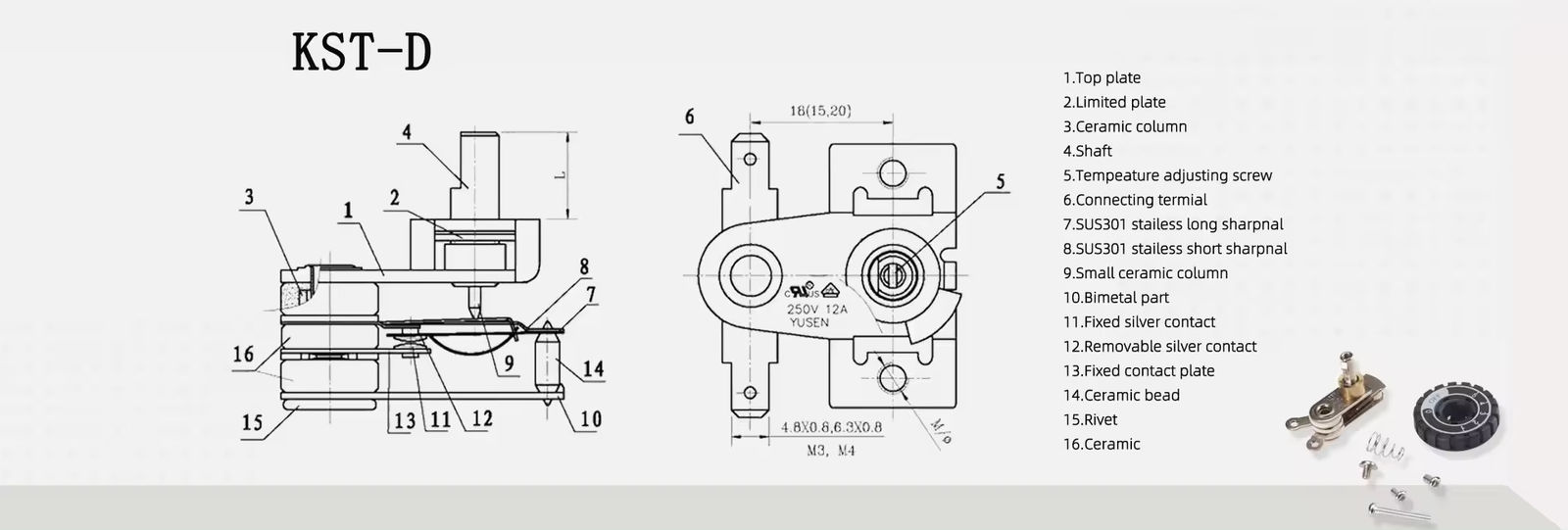 Thermostat für elektrische Heizgeräte