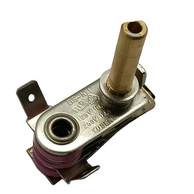 Einstellbarer Bimetallthermostat mit Temperaturbereich 50-250 °C und 100 Ausdauerzyklen
