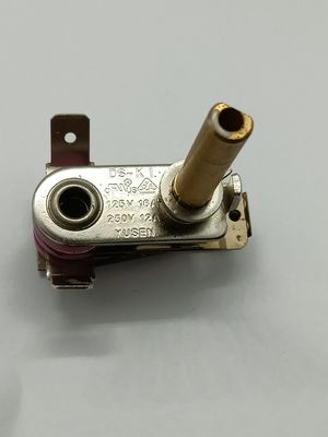 Einstellbarer Bimetallthermostat mit Temperaturbereich 50-250 °C und 100 Ausdauerzyklen