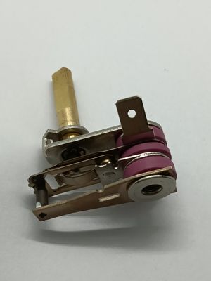 Einstellbarer Bimetallthermostat mit Temperaturbereich 50-250 °C und 100 Ausdauerzyklen