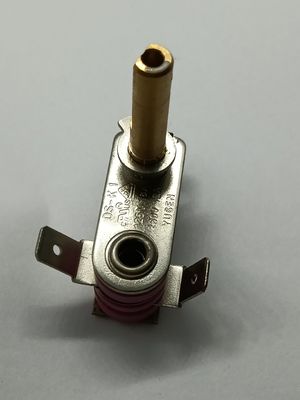 Einstellbarer Bimetallthermostat mit Temperaturbereich 50-250 °C und 100 Ausdauerzyklen